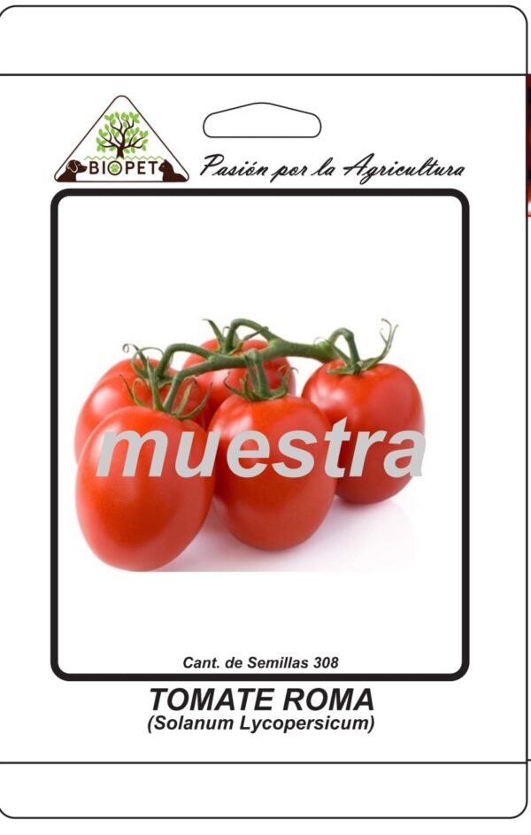Tomate roma sobre